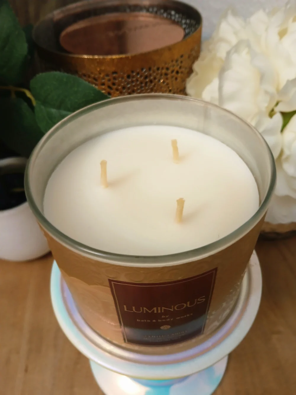 Bath & Body Works 3wick Candle Luminous Scented Candle - Gold